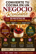 Recetas de velas comestibles: crea, vende y gana desde casa